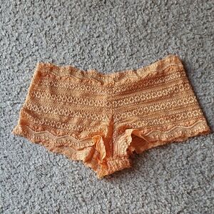 Victoria's Secret Orange Lace Boy Brief